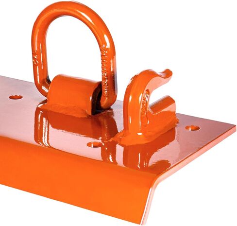 Heavy Duty Bolt on Compact Tractor Grab Hooks 2" Receiver D Rings Tractor Bucket Hooks Fit for Kubota Tractor, Orange in Saudi Arabia