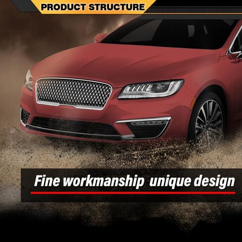 Front Driver Side Bumper Molding Grille Fog Light Trim Compatible with Lincoln MKZ 2017-2020 HP5Z15266AB, FO1046105 Chrome in Saudi Arabia