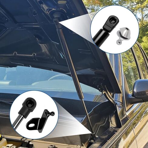 Upgraded Front Hood Lift Supports, Compatible with Ford Bronco Accessories 2021 2022 2023 2024 2025 2026 2/4 Door Shock Struts Gas Springs Shocks Hood Quicklift Systems in Saudi Arabia