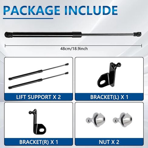 Upgraded Front Hood Lift Supports, Compatible with Ford Bronco Accessories 2021 2022 2023 2024 2025 2026 2/4 Door Shock Struts Gas Springs Shocks Hood Quicklift Systems in Saudi Arabia