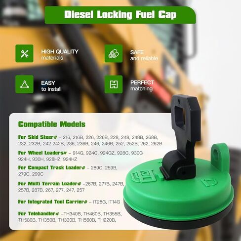 Upgraded Locking Fuel Cap 304-3885 201-0330 1428828 for Caterpillar CAT 259B3 259D 279C 279C2 279D 289C 289C2 289D 299C 299D 299D XHP 247B 247B3 257B 257B3 257D 277C 277C2 277D 287C 287C2 287D in Saudi Arabia