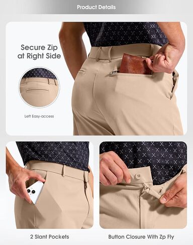 Obla Men's Shorts Golf Casual 5"/ 7"/ 9" Flat Front Dress Shorts for Men Classic Fit with 4 Pockets Lightweight Stretch in Kuwait