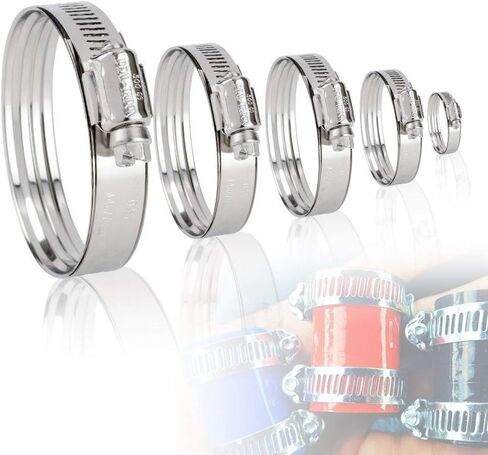 Silicone Radiator Coolant Hose Clamps Kit, Compatible with 04-07 SCION XB XA BB 1NZ-FE/2NZ-FE Black in Kuwait