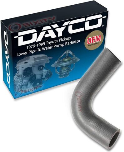 Dayco Lower Pipe To Water Pump Radiator Coolant Hose compatible with Toyota Pickup 2.4L L4 1979-1995 in Saudi Arabia