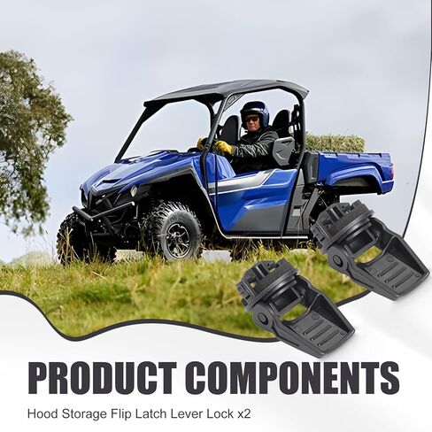 2Pcs Hood Storage Flip Latch Lever Lock for Yamaha Viking Wolverine 700 850 1000 YXZ1000R UMAX One Two 2014-2024 1XD-2175K-10-00 in Kuwait