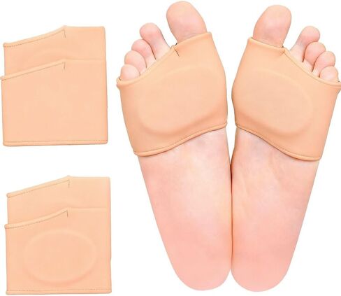 2 PCS Metatarsal Pads for Women and Men - Ball of Foot Pain Relief Cushion with Gel Pad,Foot Pads for Morton's Neuroma & Metatarsalgia Support in Kuwait
