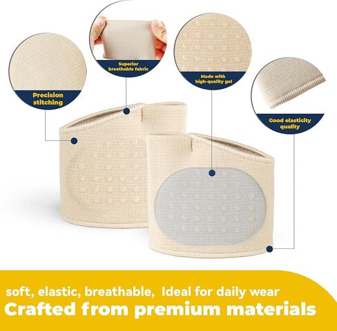 2 PCS Metatarsal Pads for Women and Men - Ball of Foot Pain Relief Cushion with Gel Pad,Foot Pads for Morton's Neuroma & Metatarsalgia Support in Kuwait