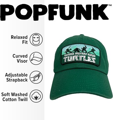 Teenage Mutant Ninja Turtles Fight Patch Dad Hat - The U18 Adjustable Relaxed-Fit Cap - Unisex for Men and Women in Saudi Arabia