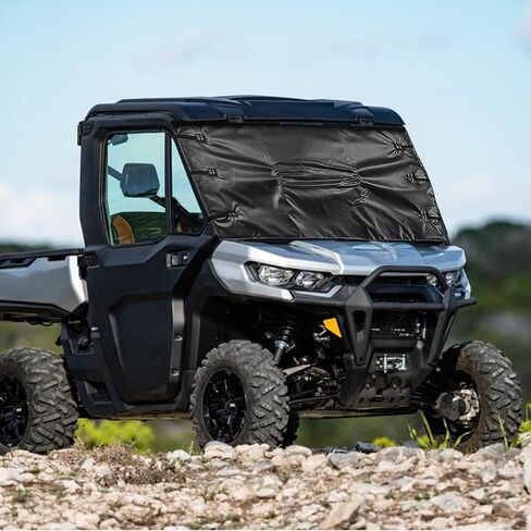واقي الزجاج الأمامي للنقل، غطاء الزجاج الأمامي UTV عالي التحمل من النيوبرين مقاس 52 بوصة عرض × 31 بوصة ارتفاع in Kuwait