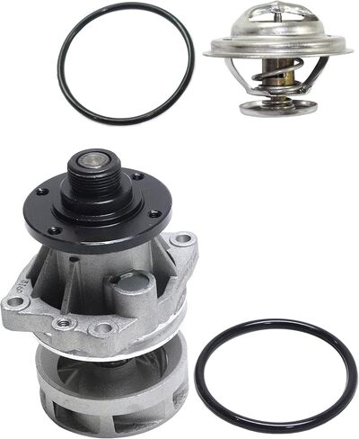 Go-Parts - Water Pump and Thermostat for BMW 3-Series (1992-1999) 2-Piece Kit - Direct Models: for 316i, 318i, 320i, 323i, 325i, 328i, 330i. Replacement '' 1993 1994 1995 1996 1997 1998 in Saudi Arabia