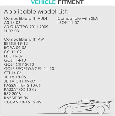 2 قطعة مستشعر سرعة العجلات الخلفية اليسرى واليمنى ABS مناسب لسيارة VW Beetle Bora EOS Golf GTI Jetta City Leon Passat CC R32 Rabbit TI-GUAN WHT003858 WHT003859 ALS468 ALS469 11 12 13 14 15 16 17 18 19 in Kuwait