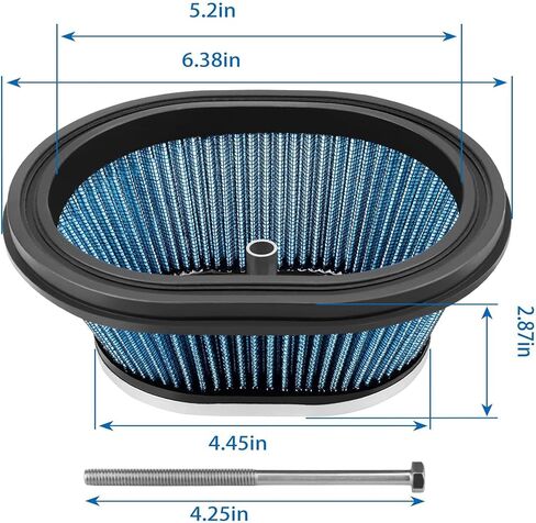 Air Filter Compatible with Yamaha Blaster Parts 200 YFS200 Grizzly 125 YFM125 Raptor 250 YFM250R Raptor 125 YFM125R Breeze 125 YFA125 Replaces 2XJ-14451-00-00 in Saudi Arabia