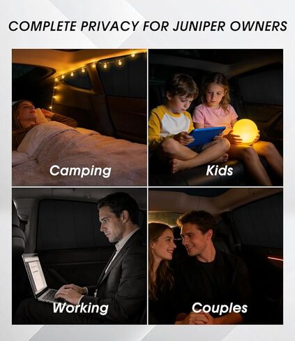 مظلات جانبية للنافذة لعام 2025 2026 طراز Tesla Y Juniper، تناسب 6 قطع حسب الطلب، تصميم قابل للطي سهل التركيب، تخزين مدمج، أغطية خصوصية تحجب الأشعة فوق البنفسجية in Kuwait