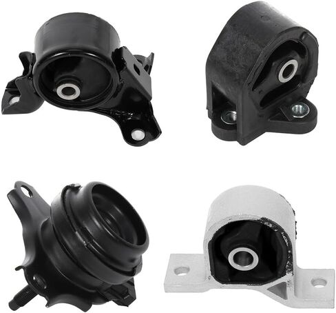 OCPTY Engine Motor Mount Transmission Mount Set (Automatic Transmission) Compatible for Civic 1.7L 2001-2005 for Acura EL 1.7L 2001-2005 # A4511 A6588 A6591 A6595 4PCS in Saudi Arabia