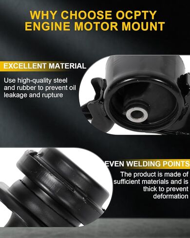 OCPTY Engine Motor Mount Transmission Mount Set (Automatic Transmission) Compatible for Civic 1.7L 2001-2005 for Acura EL 1.7L 2001-2005 # A4511 A6588 A6591 A6595 4PCS in Saudi Arabia
