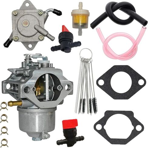15003-2296 Carburetor Fit for John Deere 180 185 260 265 GS75 HD75 Lawn Mower Tractors for Kawasaki FC540V 17HP Cycle M97274 M97275 Engine Assembly Carb with Fuel Pump in Saudi Arabia