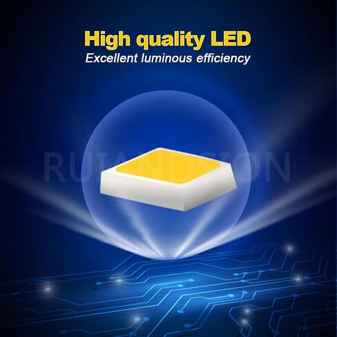 Ruiandsion H3 LED Fog Light Bulbs 6000K White Super Bright 2835 10SMD Chips 9-30V for Car Fog Lights(Pack of 2) in Saudi Arabia
