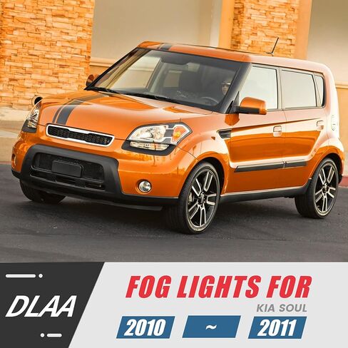 DLAA Fog Lights for KIA Soul 2010 2011 Front Fog Lamps Car Styling Spot Light Without Cables - 1 Pair in Kuwait