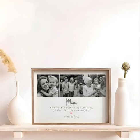 علامة صورة خشبية للأم من Evamall، هدايا عيد الأم للأم من الأطفال، لوحة خشبية عائلية مخصصة للأم والجدة، هدية عيد ميلاد فريدة للأم 1 in Kuwait