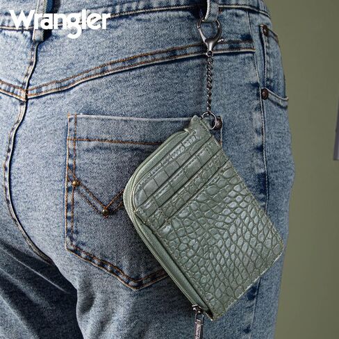 Wrangler Credit Card Wallet Womens Keychain Wallet Front Pocket Wallets in Saudi Arabia