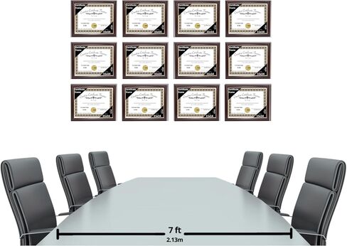 Creative Picture Frames 11x14 Mahogany Certificate Diploma with Gold Rim Frame No Mat with Easel (No Matting) in Saudi Arabia