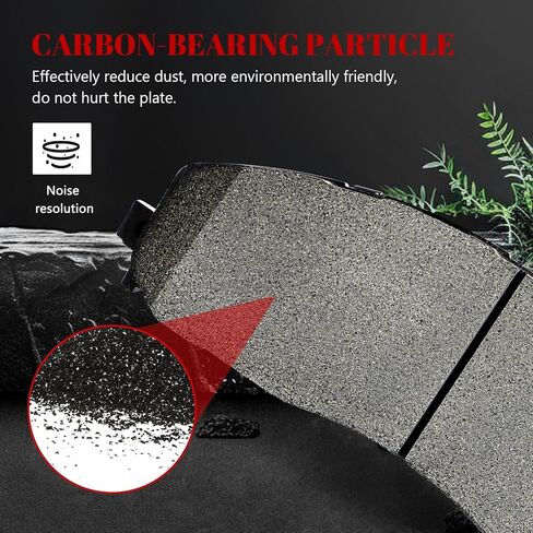 Ceramic Disc Brake Pads Set Front and Rear for Ford F-250 Super Duty 2013-2023/ F-350 Super Duty 2013 2014 2015 2016 2017 2018 2019 2020 2021 2022 2023/ F-450 Super Duty 2013-2016 With 8 Lug in Kuwait