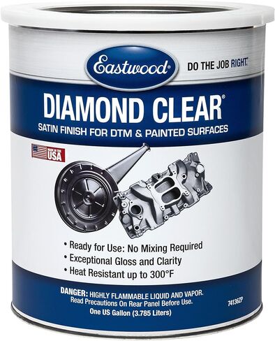 Eastwood Diamond Clear Satin DTM Direct to Metal and Painted Surfaces Paint Quart in Saudi Arabia