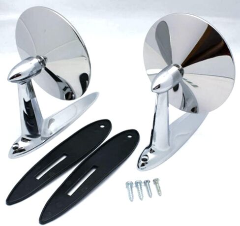 Door Mirrors, 2Pc Set, Compatible with Chevrolet 1955-57 Bel Air in Kuwait
