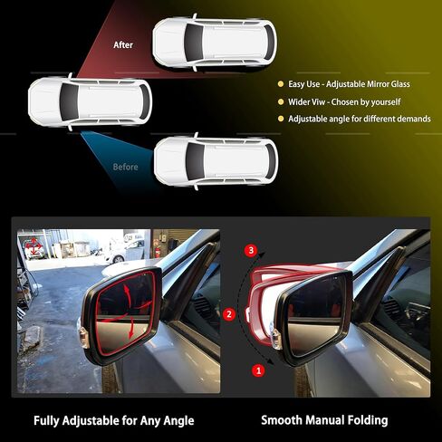 Left Driver Side 7 Pins Heated Power Mirror Compatible with 2011-2015 Kia Sorento – Manual Folding, Heated Power Glass, Black, Paint-to-Match 876101U050 in Saudi Arabia