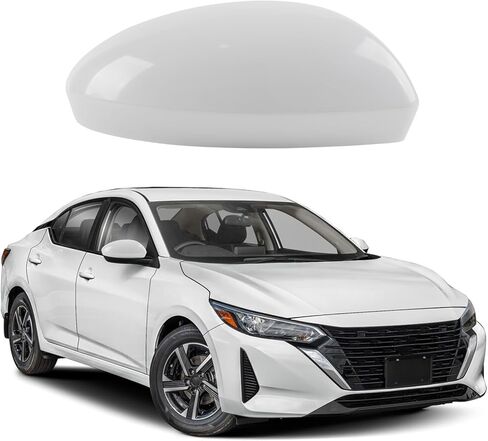 White Right Side Mirror Cover Caps Replacement for 2020-2025 Nissan Sentra, Directly Replace Style, Not Sticker Style in Kuwait