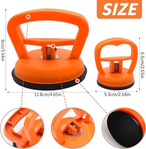 مجموعة إزالة الانبعاجات، أداة سحب انبعاجات السيارة، مجموعة أدوات سحب انبعاجات السيارة القوية، كوب شفط لانبعاجات السيارة، إصلاح انبعاجات السيارة، طقم إصلاح انبعاجات السيارة بدون طلاء للزجاج والبلاط (1 كبير + 2 صغير) in Kuwait