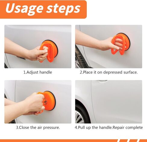 مجموعة إزالة الانبعاجات، أداة سحب انبعاجات السيارة، مجموعة أدوات سحب انبعاجات السيارة القوية، كوب شفط لانبعاجات السيارة، إصلاح انبعاجات السيارة، طقم إصلاح انبعاجات السيارة بدون طلاء للزجاج والبلاط (1 كبير + 2 صغير) in Kuwait