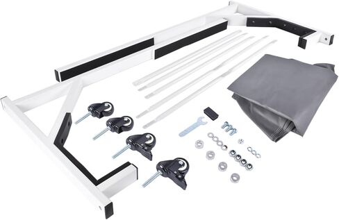 White Hard Top Storage Cart with Dust Cover Replacement for Chevy Corvette C1 C2 C3 C4 Mercedes W121 W113 W194 R107 R129 TC107WHITE HS1000W in Saudi Arabia