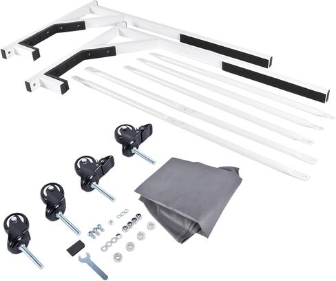 White Hard Top Storage Cart with Dust Cover Replacement for Chevy Corvette C1 C2 C3 C4 Mercedes W121 W113 W194 R107 R129 TC107WHITE HS1000W in Saudi Arabia