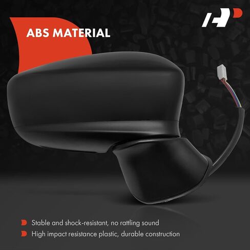 زوج A-Premium (2) مرآة باب كهربائية جانبية للسائق والراكب - متوافقة مع Mazda 3/3 Sport 2014-2016 - مرآة رؤية خلفية خارجية ساخنة قابلة للطي باللون الأسود مع إشارة انعطاف للكشف عن النقاط العمياء in Saudi Arabia
