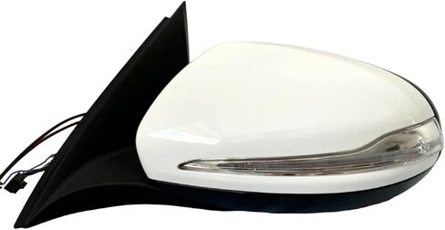 #66 8th Gear WHITE LEFT DRIVER SIDE MIRROR WITH BLIND SPOT COMPATIBLE WITH MERCEDES GLC300 GLC350e GLC43 GLC63 AMG 2017 2018 2019 2020 2021 2022 GLC 300 GLC 350e GLC 43 GLC 63 in Saudi Arabia
