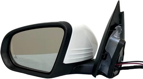 #66 8th Gear WHITE LEFT DRIVER SIDE MIRROR WITH BLIND SPOT COMPATIBLE WITH MERCEDES GLC300 GLC350e GLC43 GLC63 AMG 2017 2018 2019 2020 2021 2022 GLC 300 GLC 350e GLC 43 GLC 63 in Saudi Arabia