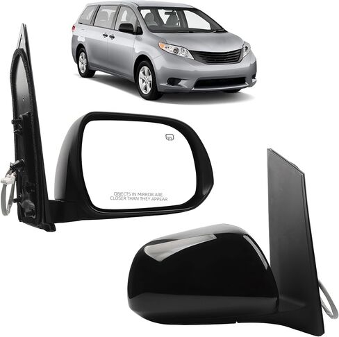 Right Passenger Side Mirror Compatible With 2011-2012 Toyota Sienna 87910-08092 8791008092 5 Pins in Kuwait