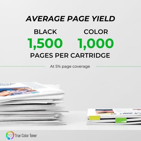 TCT 407S Toner Cartridge 4 Pack - Compatible Replacement for Samsung CLT-407S Works with Samsung CLP-320 320N CLX-3180 Printers (Black Cyan Magenta Yellow) in Kuwait