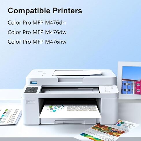 312A Toner Cartridges 4 Pack Set Replacement for HP 312A Toner 312X CF380A CF381A CF382A CF383A for Color LaserJet Pro MFP M476dn M476dw M476nw Printer Ink | Black Cyan Magenta Yellow in Kuwait