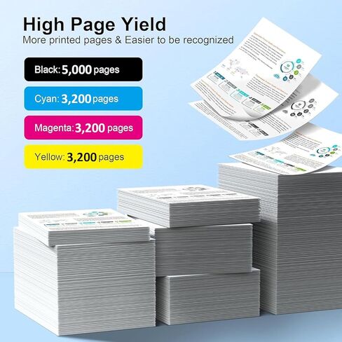 312A Toner Cartridges 4 Pack Set Replacement for HP 312A Toner 312X CF380A CF381A CF382A CF383A for Color LaserJet Pro MFP M476dn M476dw M476nw Printer Ink | Black Cyan Magenta Yellow in Kuwait