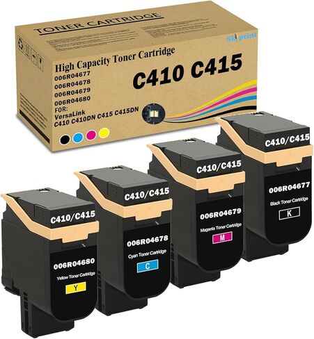 Versalink C415 C410 Toner Cartridge Compatible with Xerox 006R04677 006R04678006R04679 006R04680 use for Xerox Versalink C410 C410DN C415 C415DN Printer Ink Black Cyan Magenta Yellow in Saudi Arabia