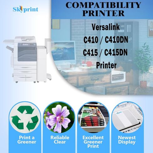 Versalink C415 C410 Toner Cartridge Compatible with Xerox 006R04677 006R04678006R04679 006R04680 use for Xerox Versalink C410 C410DN C415 C415DN Printer Ink Black Cyan Magenta Yellow in Saudi Arabia