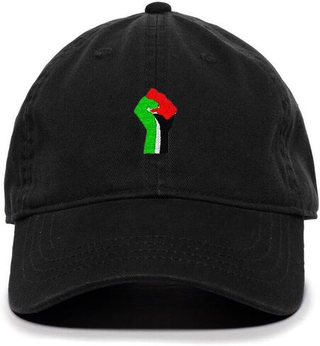 قبعة DSGN By DNA فلسطين Fist Free مطرزة بفلسطين قبعة بيسبول قطنية قابلة للتعديل للأب in Kuwait