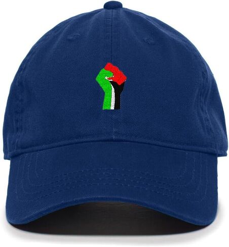 DSGN By DNA Palestine Fist Free Palestine Embroidered Baseball Cap Cotton Adjustable Dad Hat in Kuwait