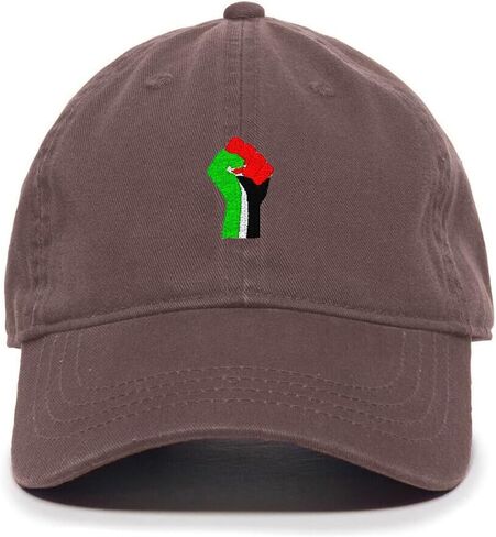 قبعة DSGN By DNA فلسطين Fist Free مطرزة بفلسطين قبعة بيسبول قطنية قابلة للتعديل للأب in Kuwait