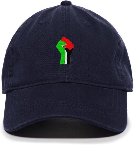 قبعة DSGN By DNA فلسطين Fist Free مطرزة بفلسطين قبعة بيسبول قطنية قابلة للتعديل للأب in Kuwait