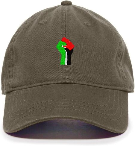 قبعة DSGN By DNA فلسطين Fist Free مطرزة بفلسطين قبعة بيسبول قطنية قابلة للتعديل للأب in Kuwait
