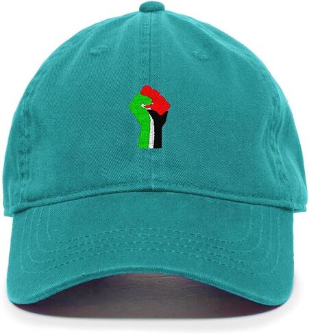 قبعة DSGN By DNA فلسطين Fist Free مطرزة بفلسطين قبعة بيسبول قطنية قابلة للتعديل للأب in Kuwait