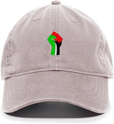 قبعة DSGN By DNA فلسطين Fist Free مطرزة بفلسطين قبعة بيسبول قطنية قابلة للتعديل للأب in Kuwait